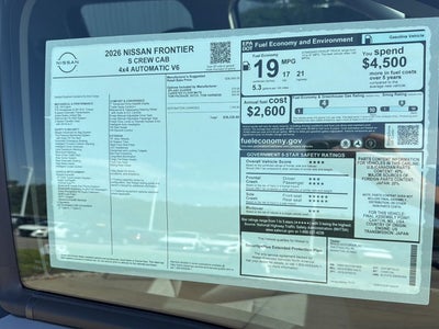2026 Nissan Frontier Crew Cab S