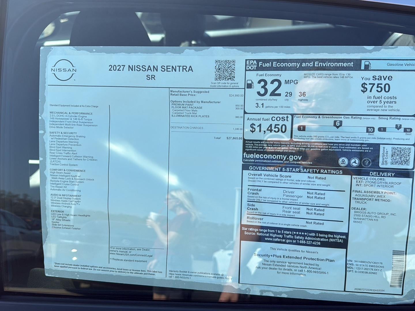 2027 Nissan Sentra SR
