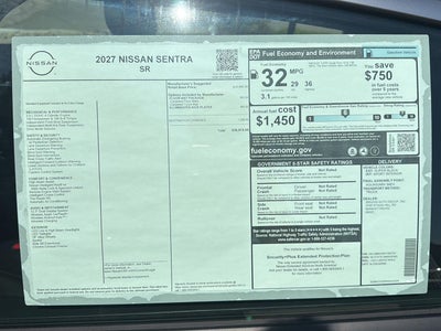 2027 Nissan Sentra SR
