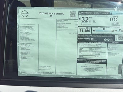 2027 Nissan Sentra SR