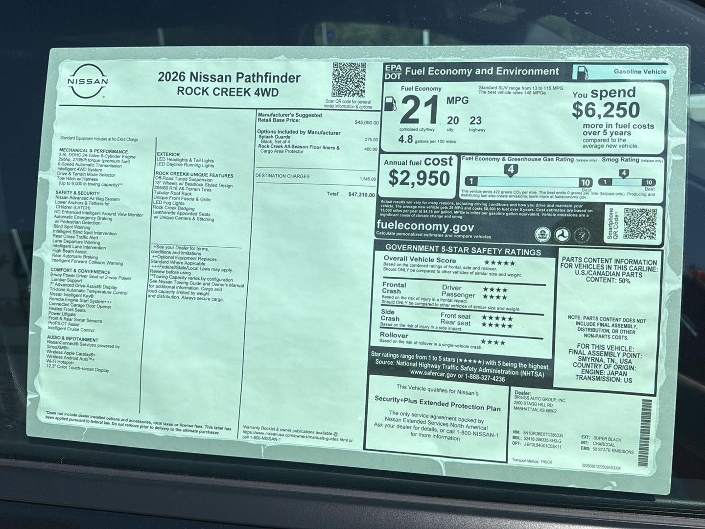 2026 Nissan Pathfinder Rock Creek®