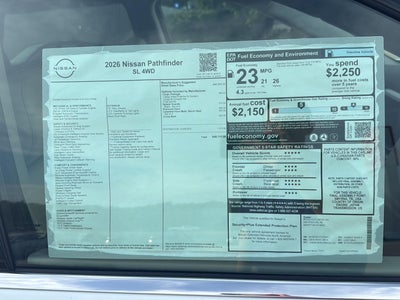 2026 Nissan Pathfinder SL