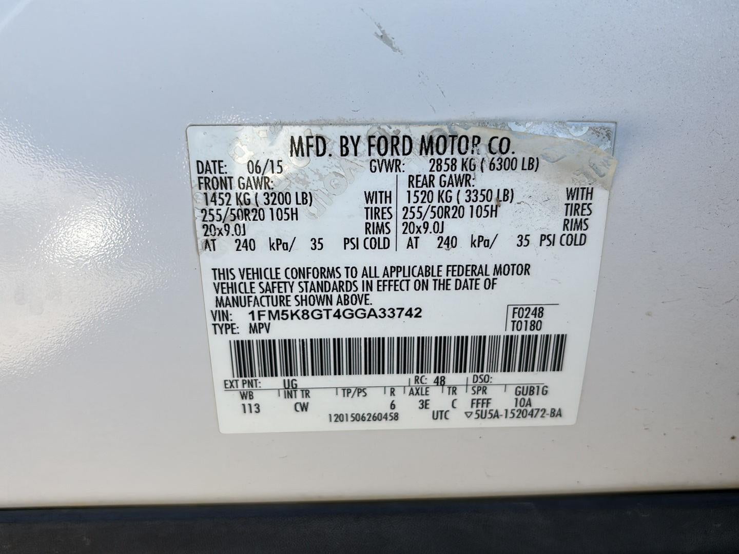 2016 Ford EXPLORER Base