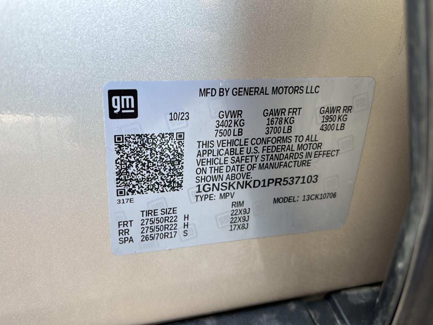 2023 Chevrolet Tahoe LT