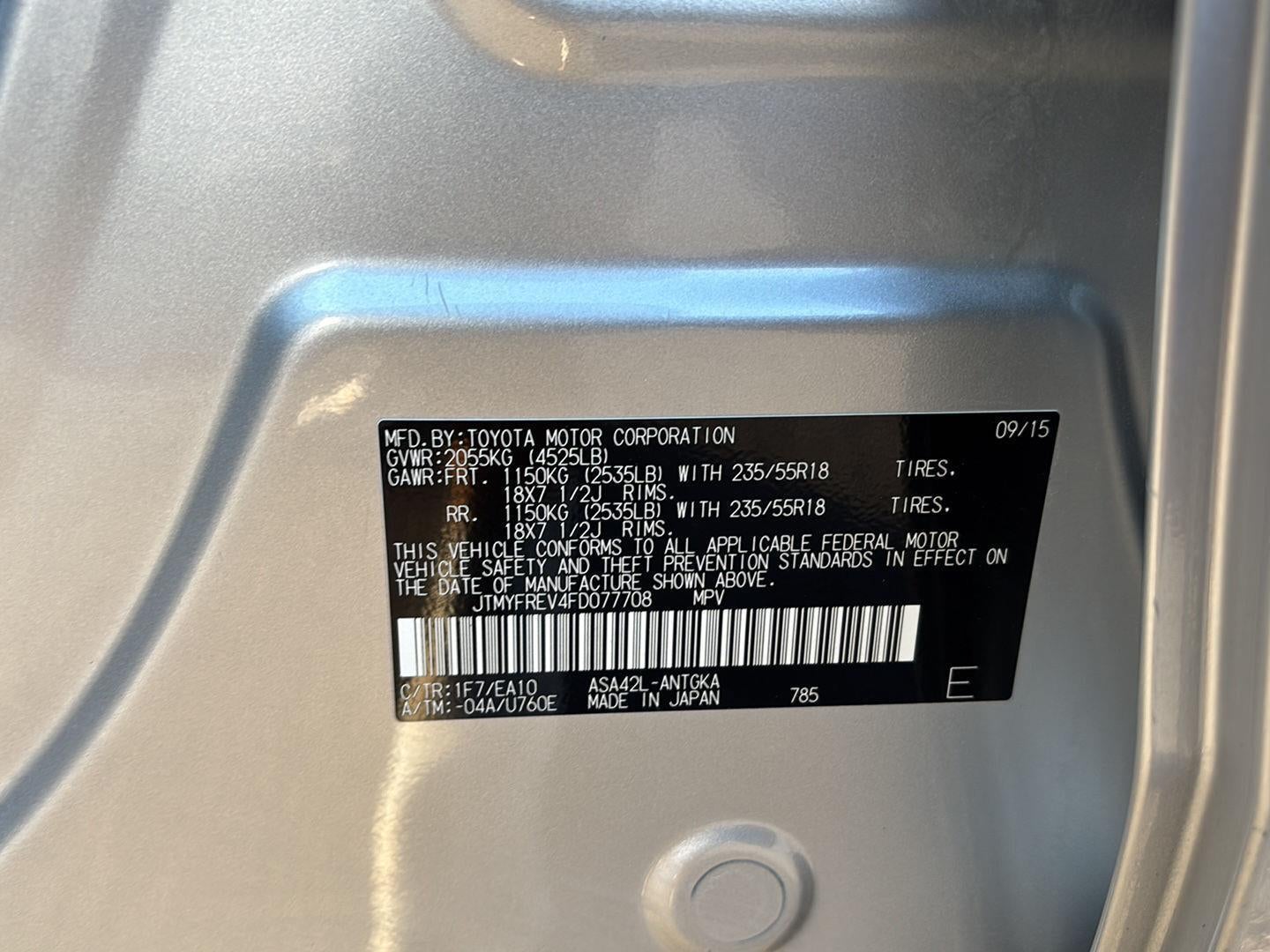 2015 Toyota RAV4 Limited