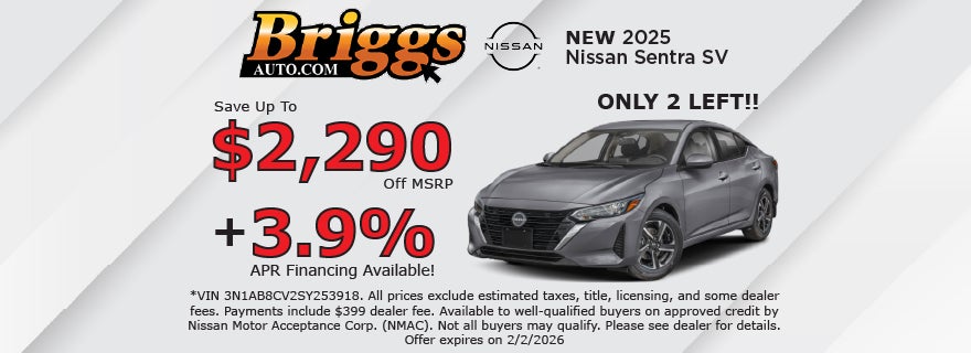 2025 Nissan Sentra SV