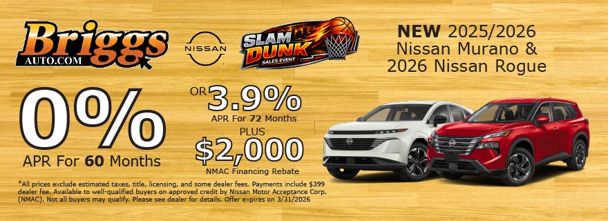 New 2025/2026 Nissan Murano & Rogue
