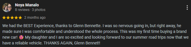 Briggs Nissan of Manhattan – Google Review 2