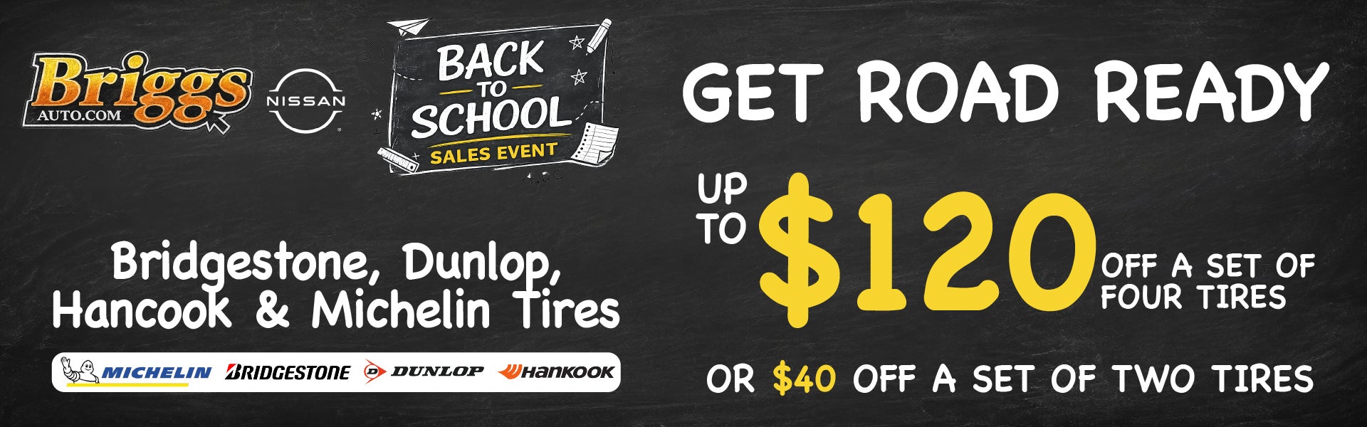 $120 Off Tires