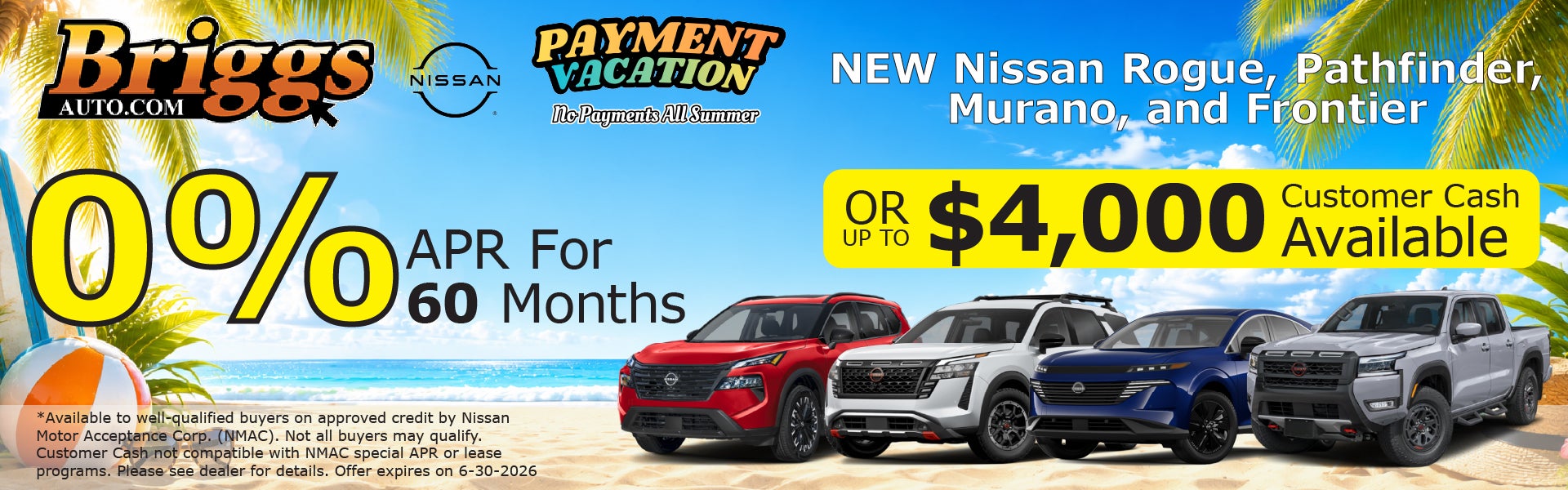 0% For 60 Nissan